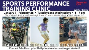sports performance training clinic graphic