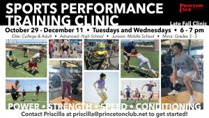 sports performance training clinic graphic